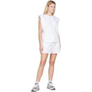 The Frankie Shop Women's White Sleeveless Eva T-shirt Size Small